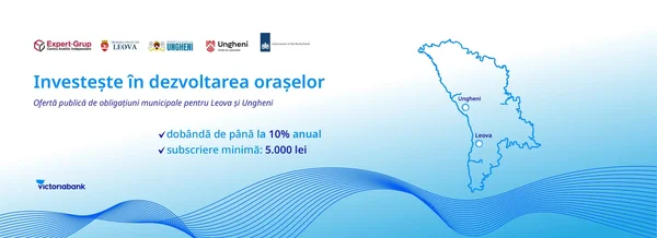 Victoriabank intermediază două emisiuni de obligațiuni municipale  în valoare de 19 milioane de lei