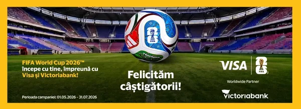 Victoriabank anunță câștigătorii promoției „Visa Salut – FIFA World Cup 2026™” Etapa 5