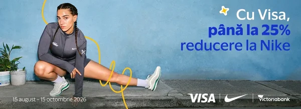 Până la 25% reducere la Nike cu cardurile Visa de la Victoriabank