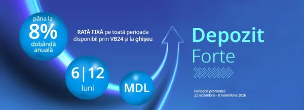 Profită de Depozitul Forte cu dobândă de până la 8%