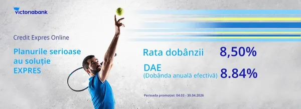 Planurile tale merită soluții rapide cu Creditul Express Online de la Victoriabank