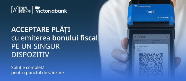 Victoriabank și Fiscal Partner lansează o soluție digitală completă pentru acceptarea plăților și fiscalizarea vânzărilor