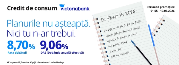 Planurile tale merită mai mult cu Creditul de Consum de la Victoriabank