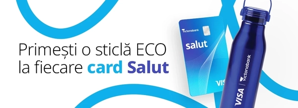 Primești o sticlă ECO la fiecare card Salut