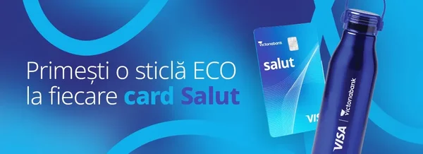 Primești o sticlă ECO la fiecare card Salut