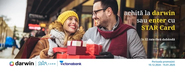 Fă sărbătorile mai speciale cu STAR Card la Darwin! 🎁