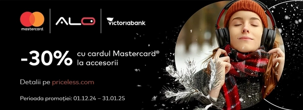🎁 Economisește și bucură-te de tehnologie cu Mastercard și magazinele Alo!