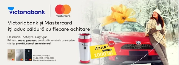 Mastercard îți aduce căldură cu fiecare tranzacție!