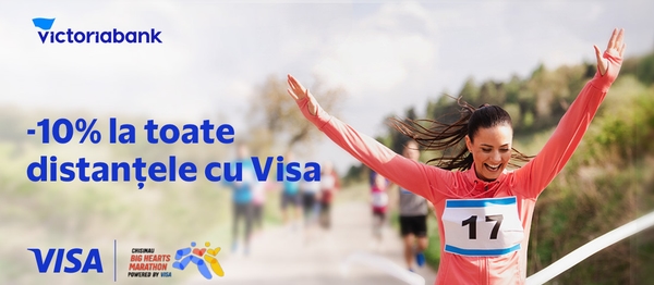 Participă la Chișinău Big Hearts Marathon cu Visa și Victoriabank!