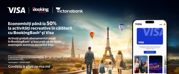 Ofertă specială pentru deținătorii de carduri Visa: Reduceri la activități recreative cu BookingBash