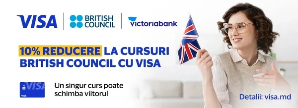 Descoperă ofertele speciale pentru e-learning la British Council cu Visa și Victoriabank