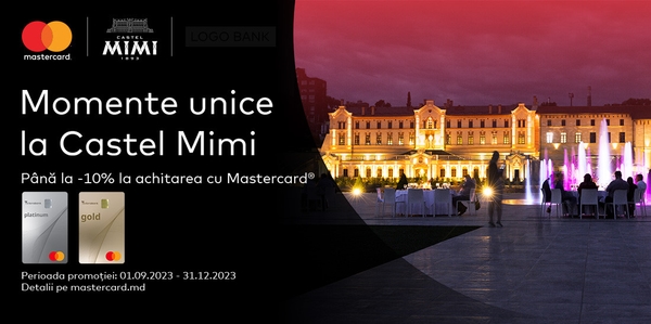 Achită cu Mastercard la Castel Mimi