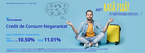 Credit de consum Negarantat – rată FIXĂ