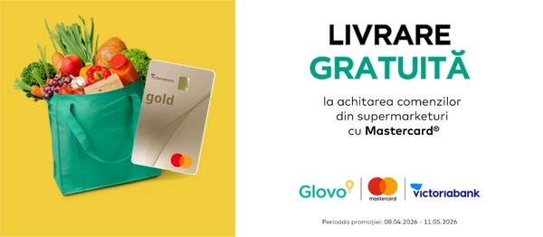 Mastercard, în parteneriat cu Glovo, lansează o nouă campanie – “Plătește inteligent, primește livrare gratuită!”