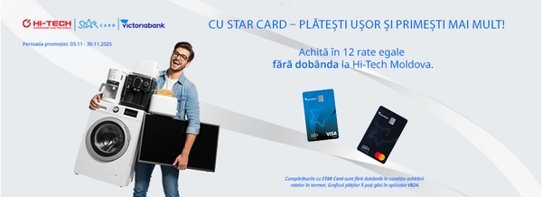 Cu STAR Card - Plătești ușor și primești mai mult