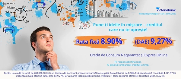 Credit de Consum Negarantat și Expres Online, cu dobândă promoțională