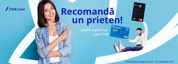 Învită-ți prietenii și primește puncte STAR pentru fiecare recomandare!