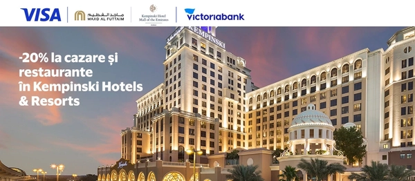 20% la cazare și restaurante în Kempinski Hotels & Resorts