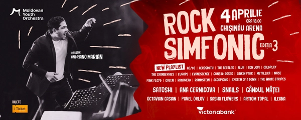 Victoriabank – partener oficial al Rock Simfonic 2026, cu 20% reducere pentru tine