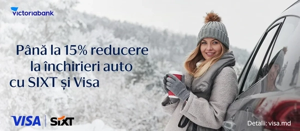 Reducere la închirieri auto SIXT cu Visa