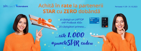 STAR Card – achită în rate la parteneri cu dobânda zero