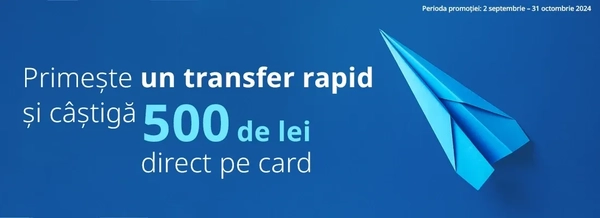 Recepționează transferuri rapide la Victoriabank și ai șansa să câștigi 500 de lei