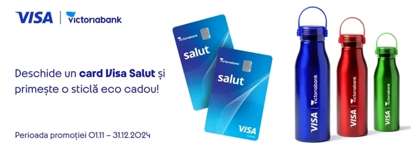 Primește un cadou eco și beneficii unice, alege cardul Salut de la Victoriabank