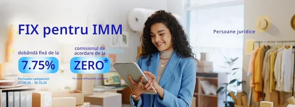 Mai multă predictibilitate pentru afacerea ta. Mai puține costuri la finanțare.