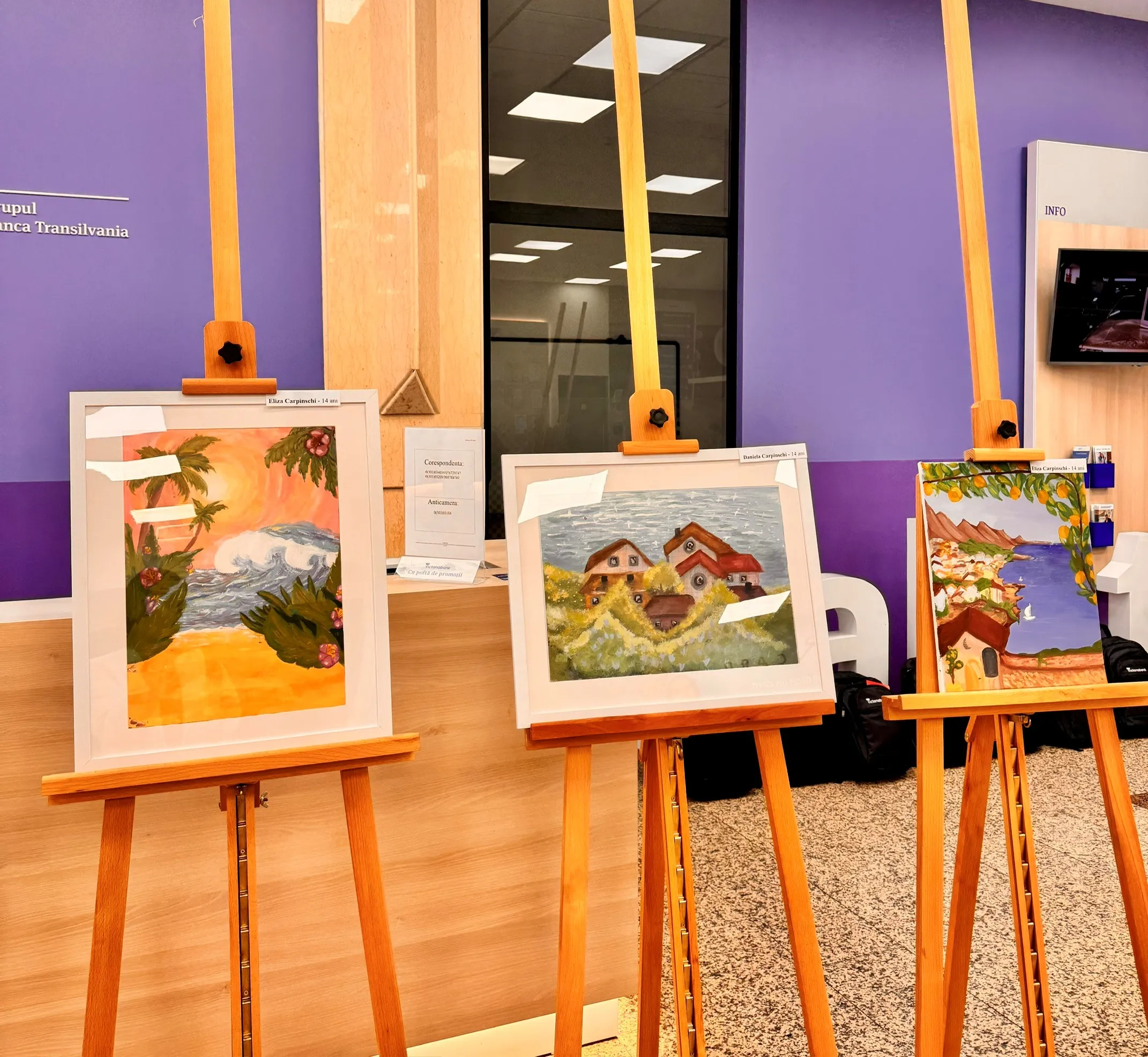Expoziție de pictură - „Vara prin ochi de copil” la Victoriabank, ediția 2